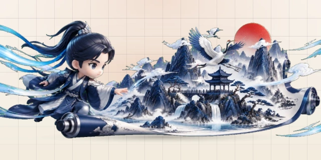 江山美景画